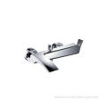 Hot Cold Metered Faucet Double Hole Water Mixer Tap Chrome